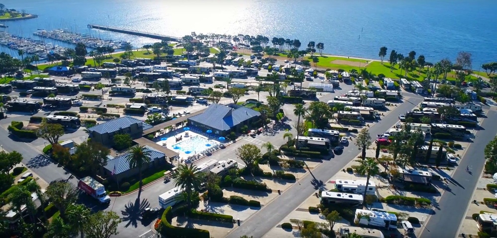 Aerial photo of Chula Vista RV Resort