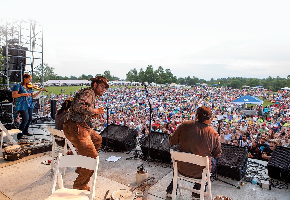 The Carolina Chocolate Drops were one of the featured artists at ROMP, which many call the Bluegrass Roots and Branches Festival.