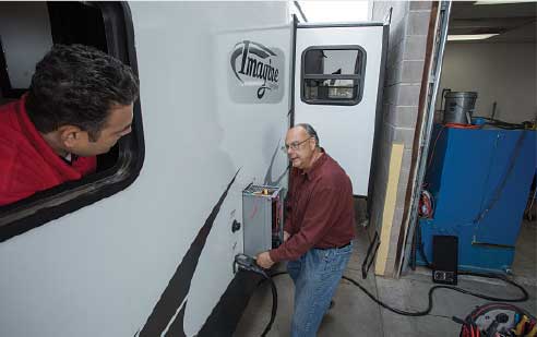 2) The old furnace is removed,