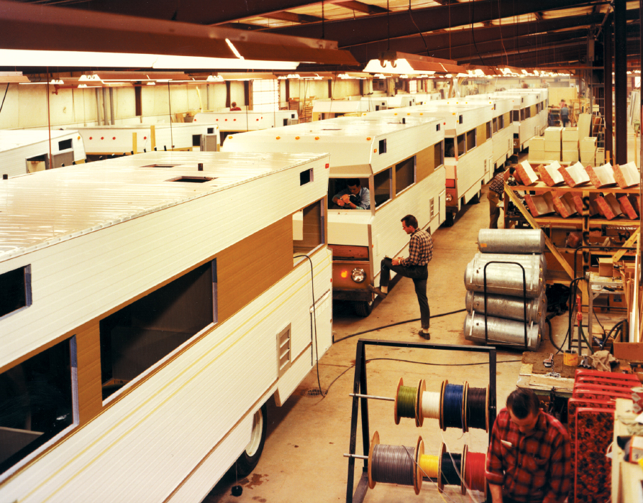 Winnebago makes a name for itself manufacturing motorhomes for less than the competition.