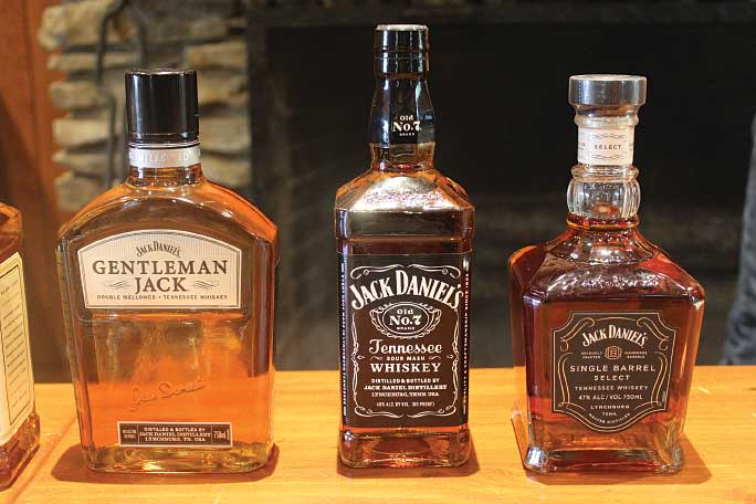 jack daniels bottles