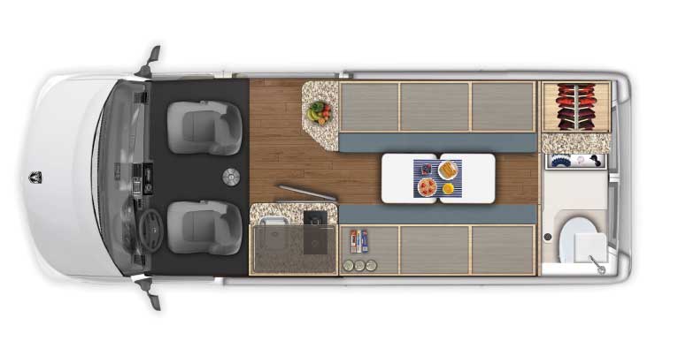 Sunlight RV Van Two floorplan