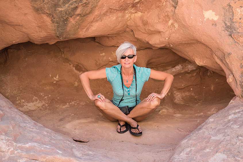 The slightest of overhangs was sufficient to provide shelter to those in need of it, ancient or contemporary. This one is in Capitol Reef National Park.