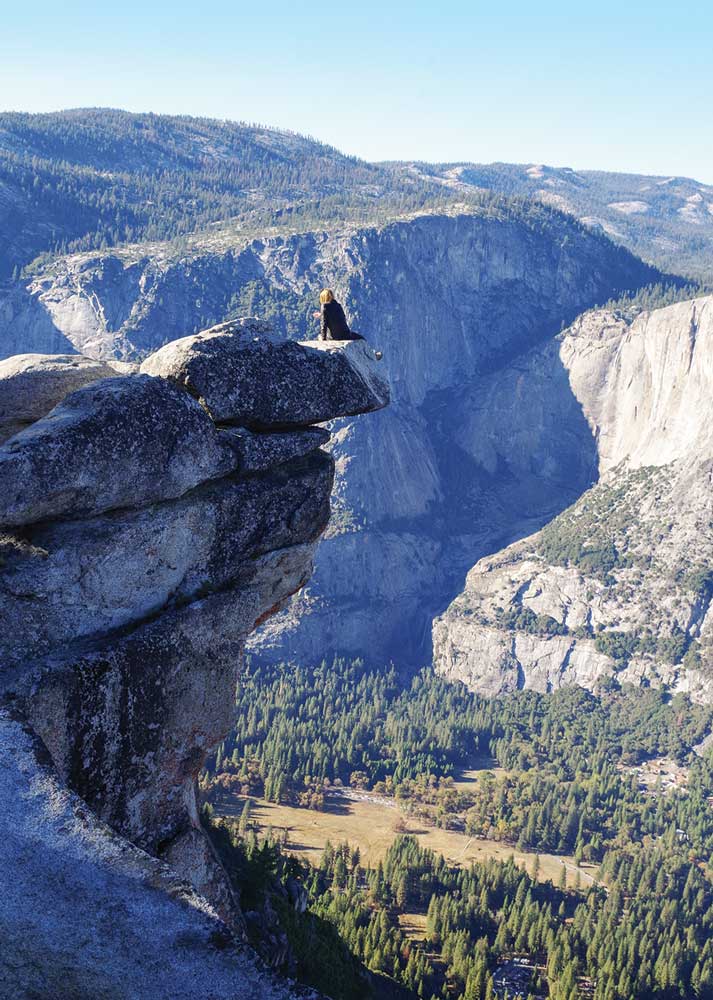 Visitors to Glacier Point may feel like they’re on top of the world, with breathtaking sights in every direction. 