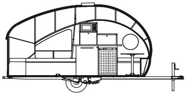 Sideview line drawing of Alto R1723 trailer