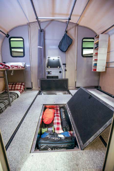 AWOL Outdoors Camp365 travel trailer interior