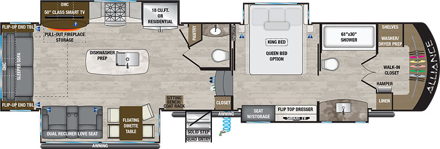 Paradigm 370FB floorplan illustration