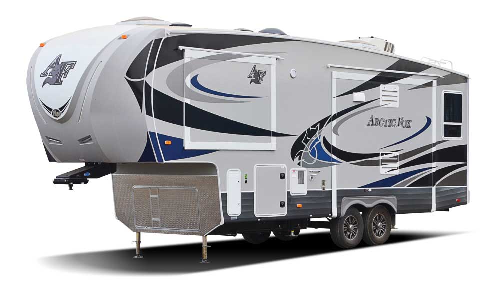 Fifth-wheel travel trailer exterior