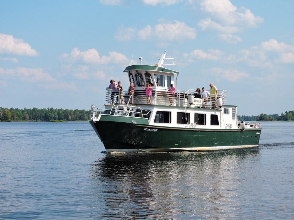 Guided boat tours are offered June through September and are a great way to see the park.