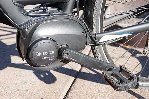 A mid-drive motor offers a more natural riding sensation than a hub-based motor.