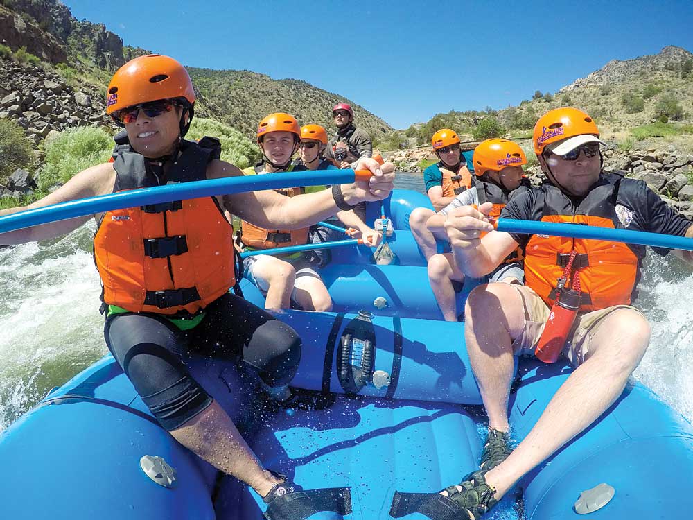 Whitewater rafting on Echo Canyon River, Colorado