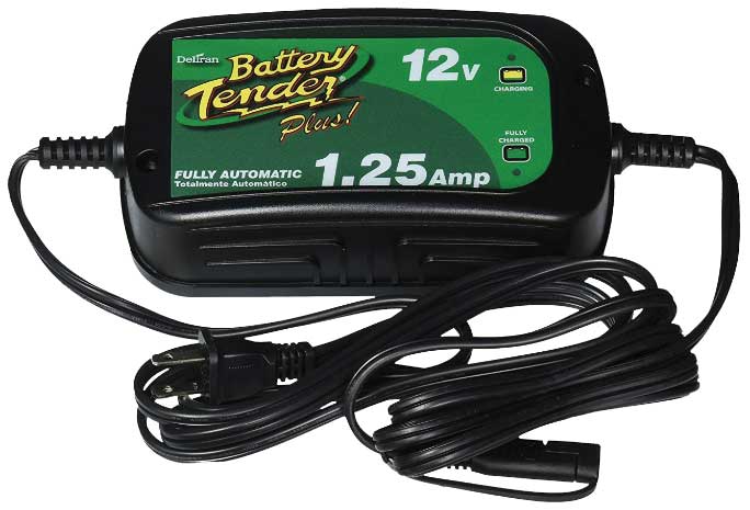 Maintenance chargers keep stored batteries charged automatically. Deltran’s high-efficiency Battery Tender Power Tender products are among those approved for use in states such as California and Oregon where battery chargers are required to be energy-efficient.