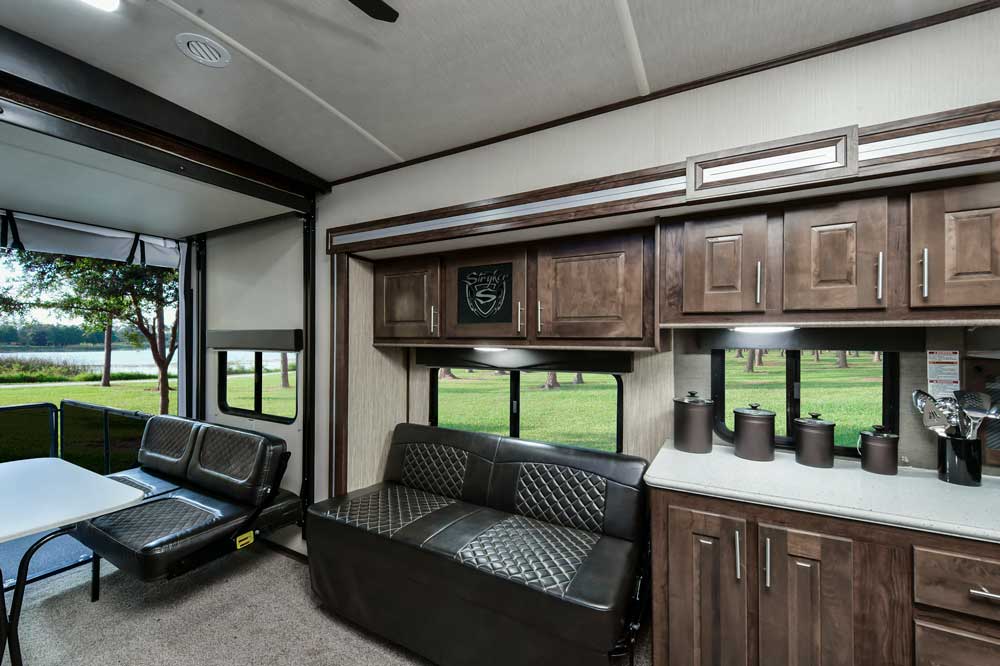 Interior of Cruiser-stryker Toy Hauler RV