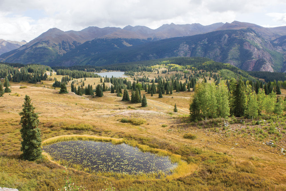 Molas Pass, at an elevation of 10,899 feet, is on U.S. Highway 550 south of Silverton, and is also called the Million Dollar Highway. 