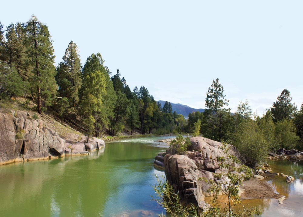 Baker’s Bridge was the picturesque site of Butch Cassidy and the Sundance Kid’s daring jump into the river below. 