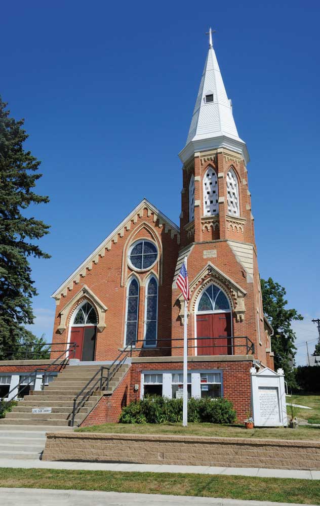 Laura Ingalls and her family lived in Spring Valley, Minnesota, from 1890 to 1891 and attended church with Almanzo Wilder's family at the 1876 First Mithodist Church.