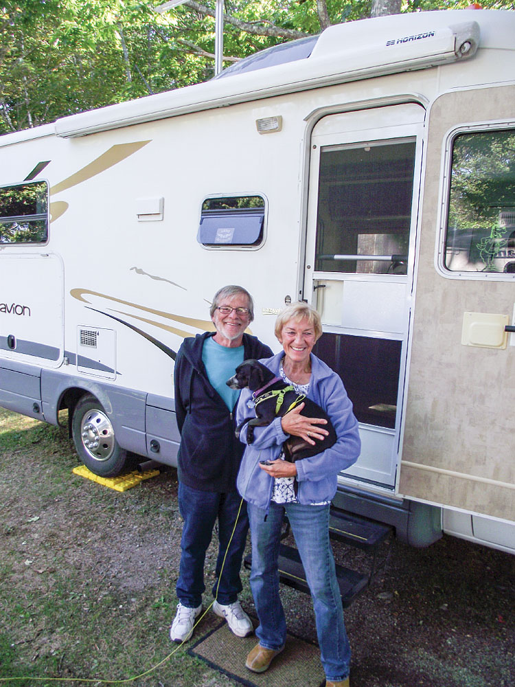 Jim Altoft, Kyle Wixson and their faithful companion Lucy share adventures aboard their 2007 Navion 23J.