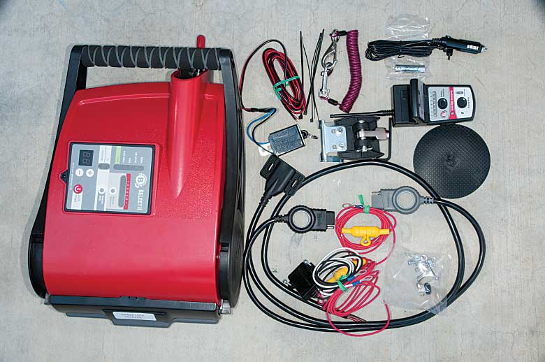 BrakeBuddy kit includes everything needed to install the components on a dinghy vehicle – even additional wire.