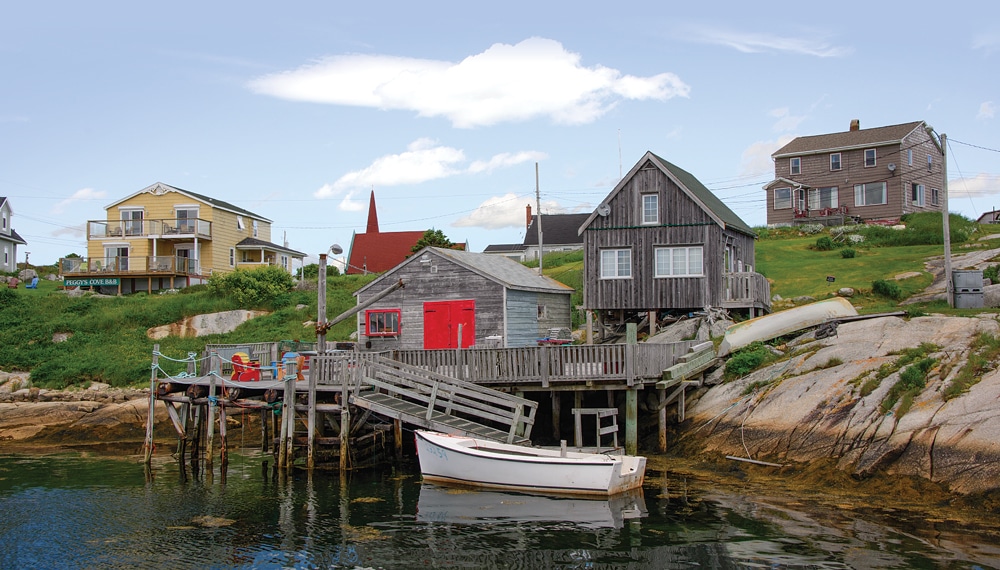 Peggy’s Cove offers a glimpse of a bygone era when fishermen harvested the bounty of the sea.