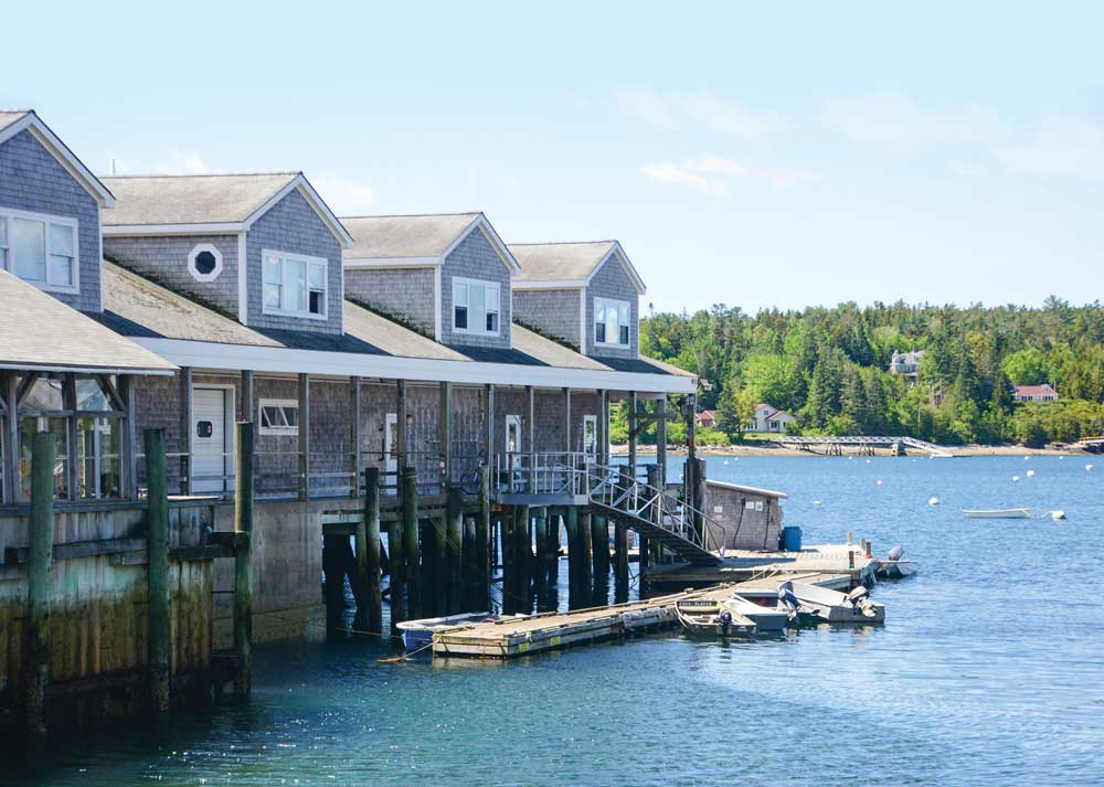 This dock in Southwest Harbor, where you can watch boats coming and going, houses Beal’s Lobster Pier, a popular seafood restaurant.