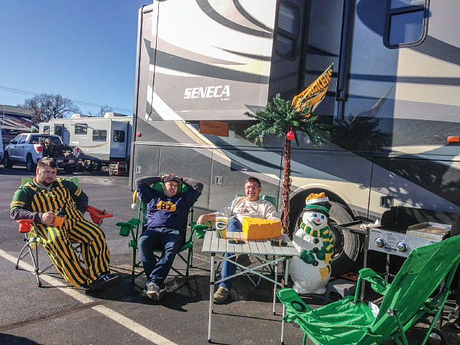 Tailgating at an NFL game is even more enjoyable using your motorhome.