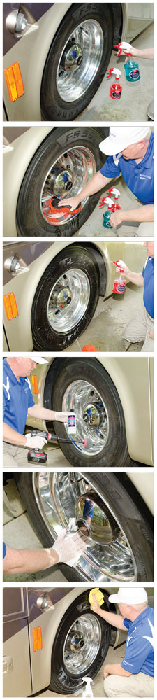 Cleaning tires