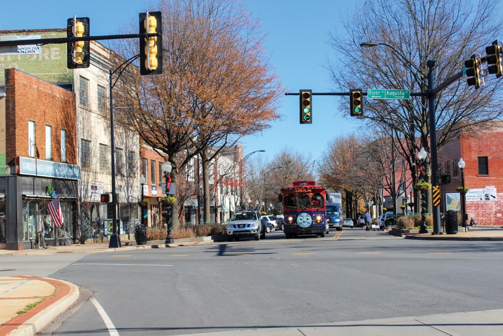 Downtown Greenville exudes small-town charm and recently ranked among Forbes magazine’s 10 Best. 