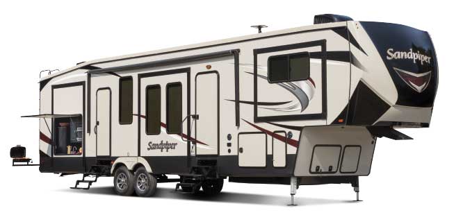 Forest River sandpiper fifth wheel travel trailer