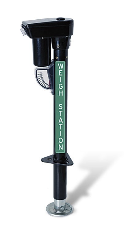 Rieco-Titan’s Weigh Station A-frame jack provides up to 22½ inches of lift with the push of a button. The powder-coated finish is designed to resist corrosion and withstand the rigors of outdoor exposure. The electric motor has an excellent track record in the pickup-camper segment of the industry.