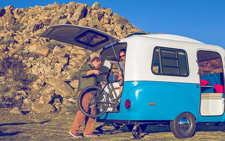 Happier Camper molded fiberglass trailer