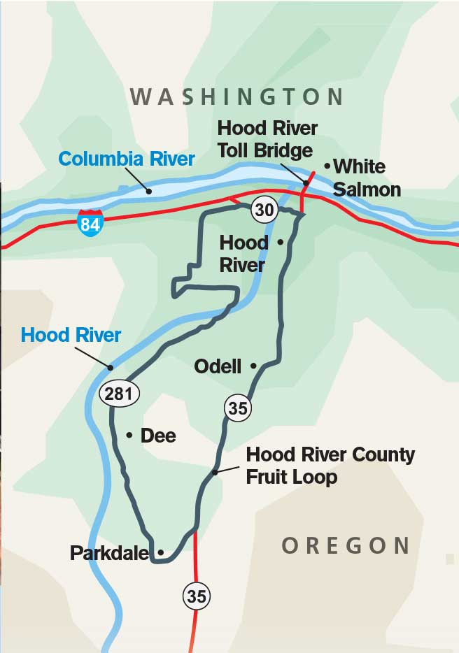 Fruit Loop Oregon Map Oregon's Fruit Loop Fruit Loop Oregon Map Oregon's Fruit Loop