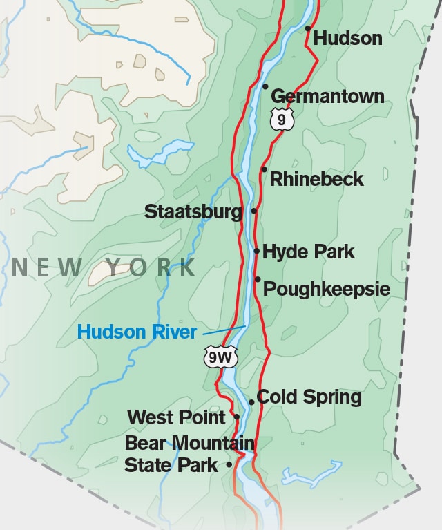 Hudson River Valley Map