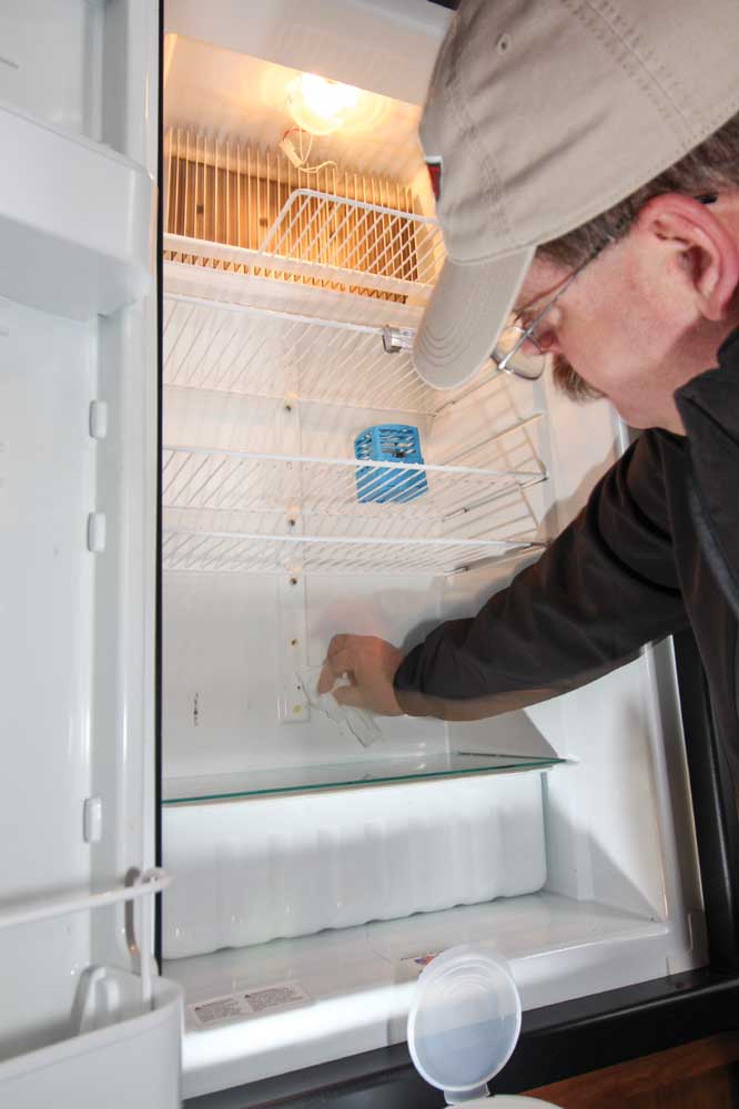 Cleaning a RV refrigerator