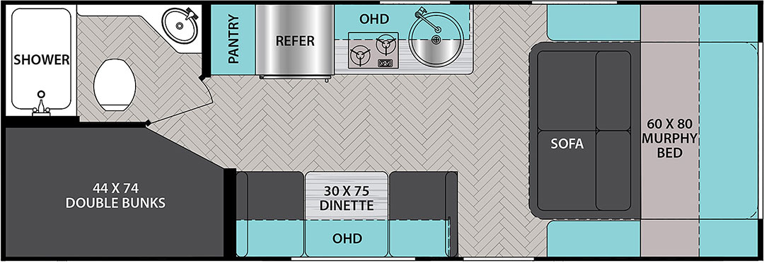 Ibex 19MBH floorplan illustration