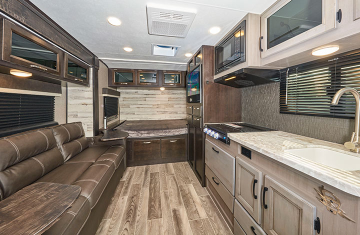 Interior of Jayco Jay Feather Micro 166FBS