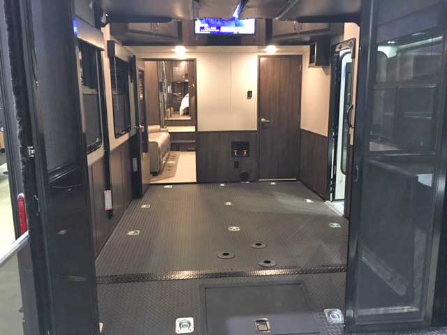 Jayco Seismic 4013 Toy Hauler RV massive garage