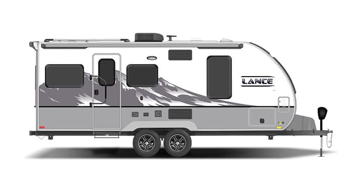 2020 Lance 2075 in Mountain Scene Graphics travel trailer