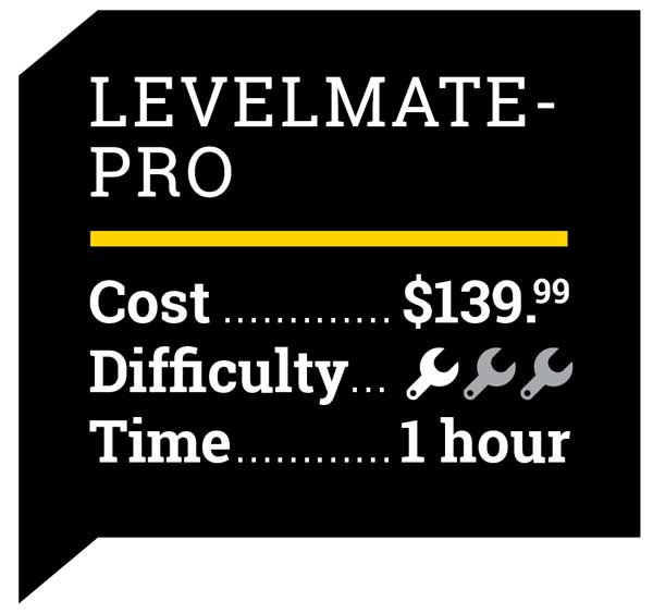 LevelMatePro info graphic that shows a cost of only $139