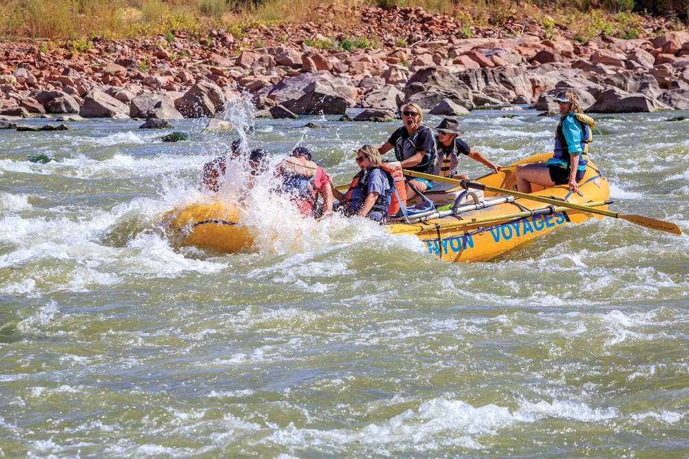 Tour companies offer half- and full-day guided excursions down the Colorado River.