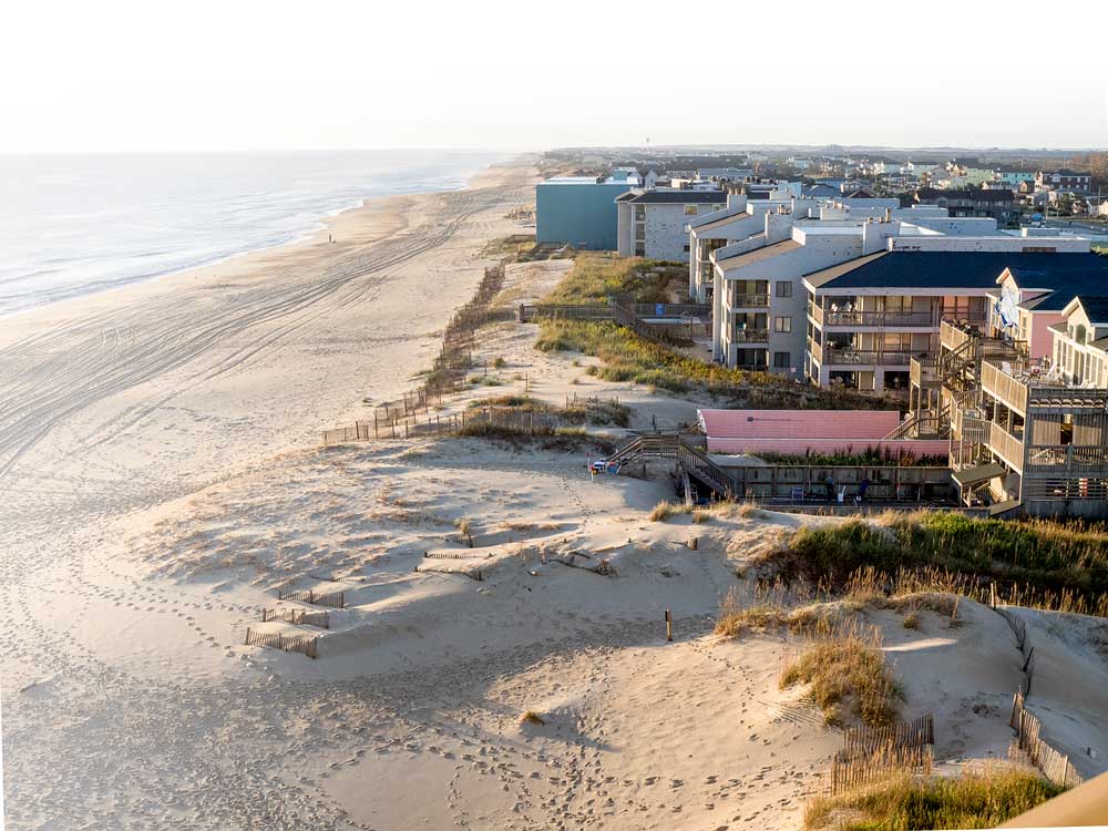 Nags Head offers stunning views of the Atlantic coastline.