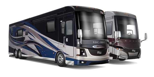 Newmar motorhomes riding on Spartan K3-605 chassis