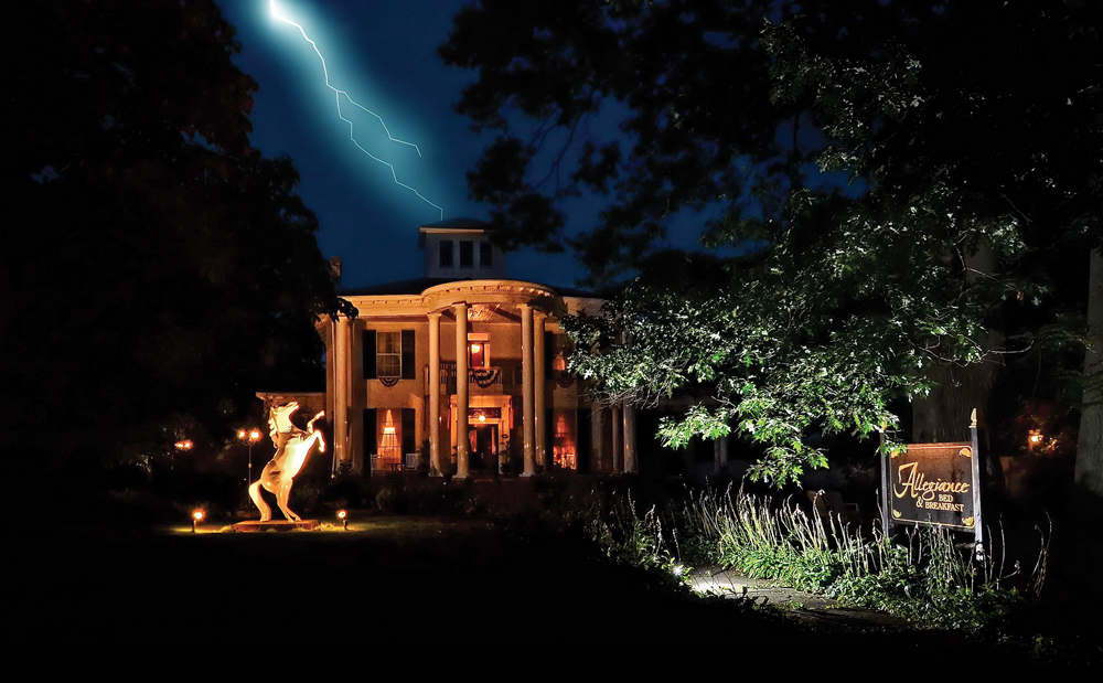 Visitors may not think of a haunted house when seeing this stately B&B in upstate New York, but overnight guests reportedly include those of an otherworldly nature.