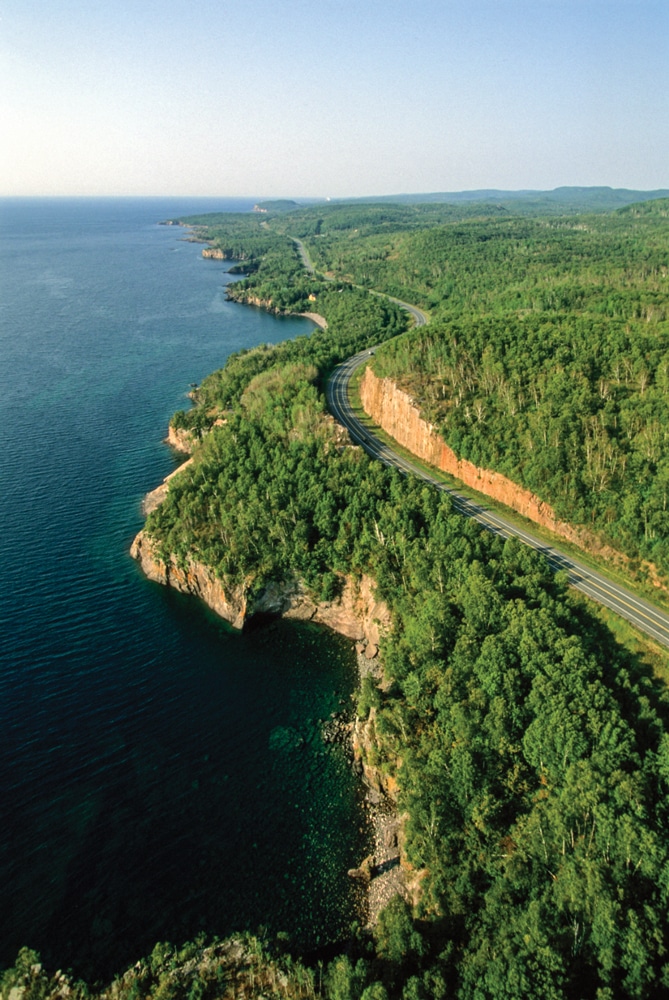 From Canal Park in Duluth to the Canadian border at Grand Portage, North Shore Drive presents some breathtaking landscapes and passes seven state parks.