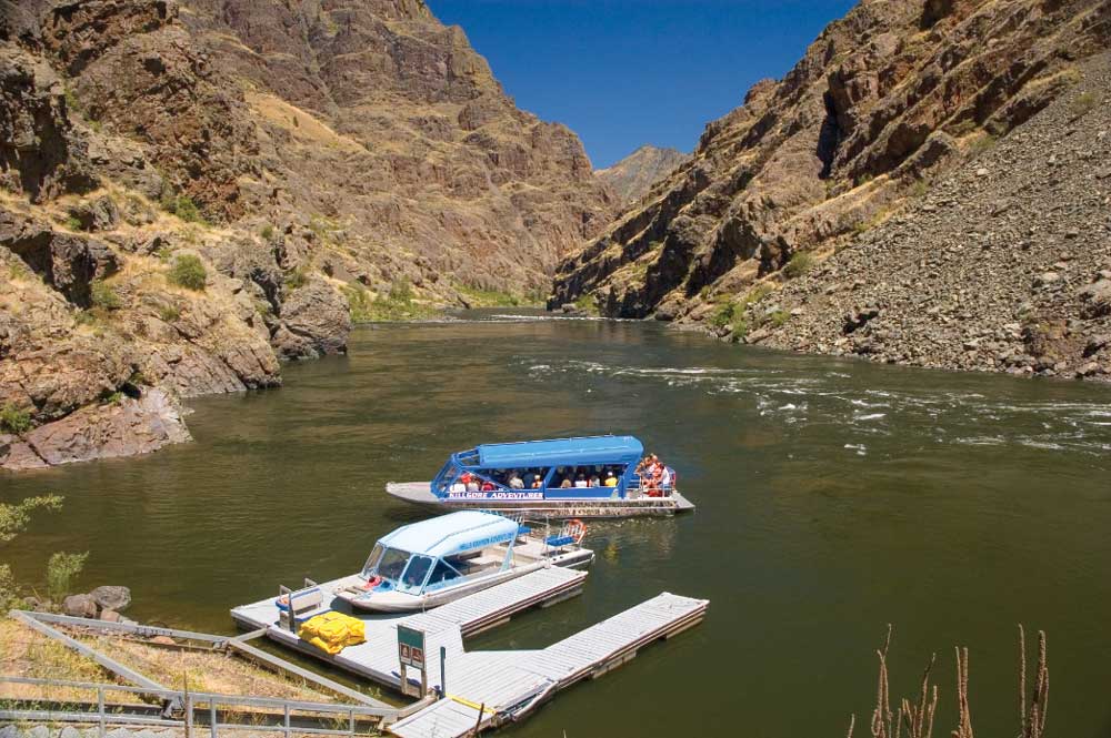 Hells Canyon Boat Launch is located next to the visitor center.