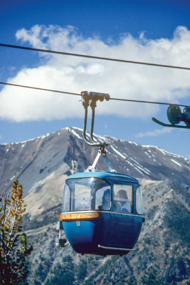 The Wallowa Lake Tramway takes visitors up 3,700 vertical feet to the summit of Mount Howard.