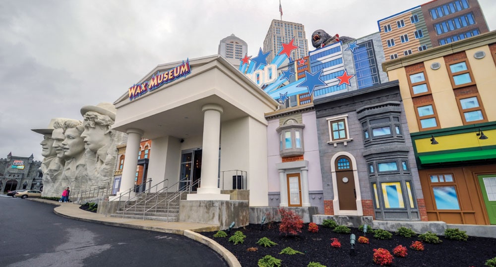 The two-story Hollywood Wax Museum in Pigeon Forge bills itself as the only wax museum in the country devoted entirely to celebrity figures, from Charlie Chaplin to John Wayne to Brad Pitt.