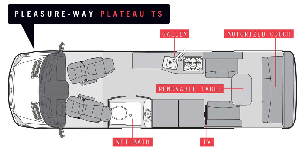 Pleasure-Way Plateau TS floorplan