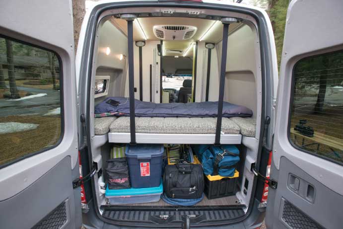 Winnebago Revel 4×4 view from open hatch