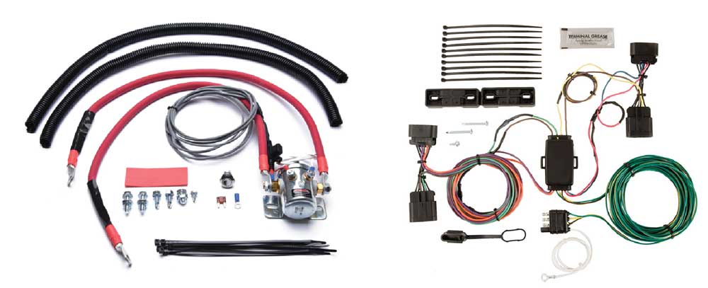 Wiring kits for dinghy towing
