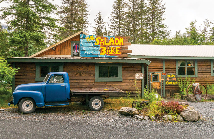 The Salmon Bake Restaurant on the outskirts of Seward The Salmon Bake Restaurant on the outskirts of Seward